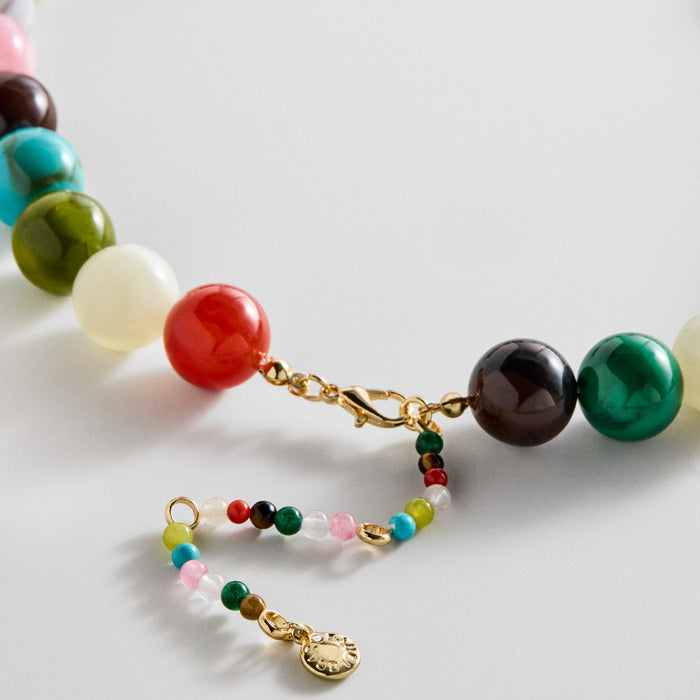 Mini Jane Beaded Necklace - Fresco Multi
