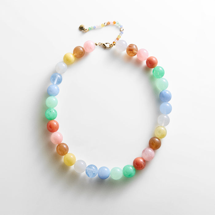 Mini Jane Beaded Necklace - Pastel Multi