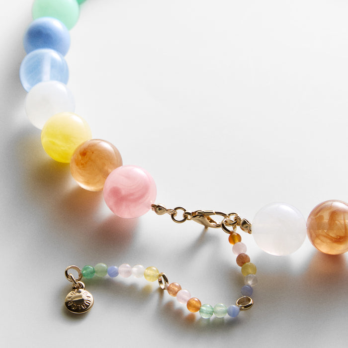 Mini Jane Beaded Necklace - Pastel Multi