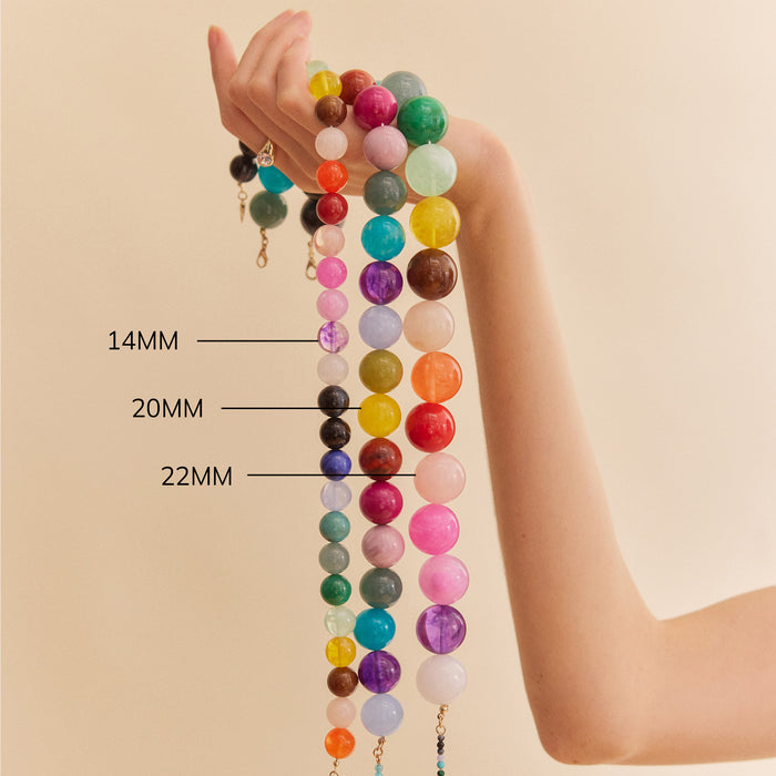 Mini Jane Beaded Necklace - Pastel Multi