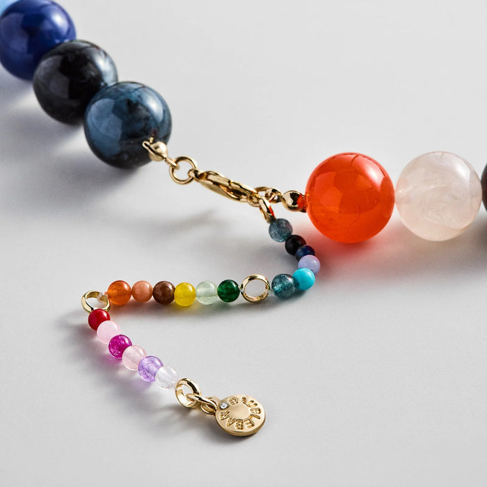 Mini Jane Beaded Necklace - Rainbow Bead