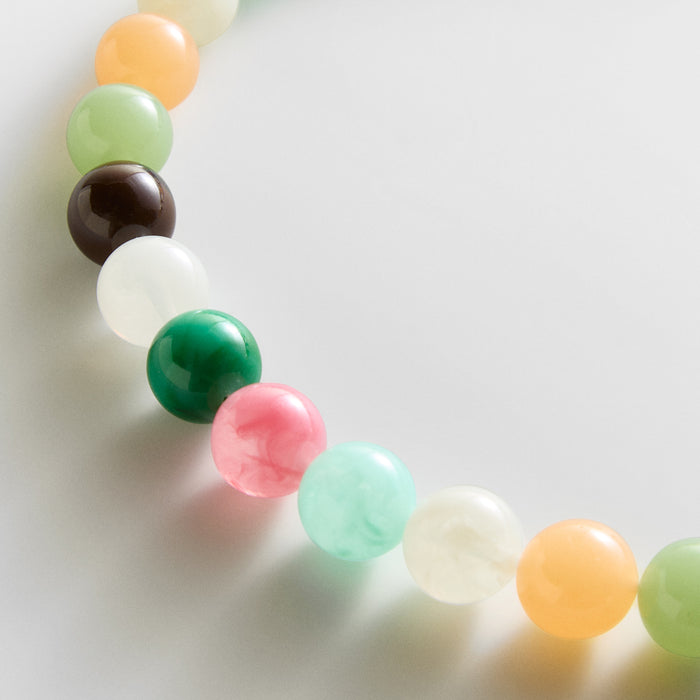 Mini Jane Beaded Necklace - Retro Multi