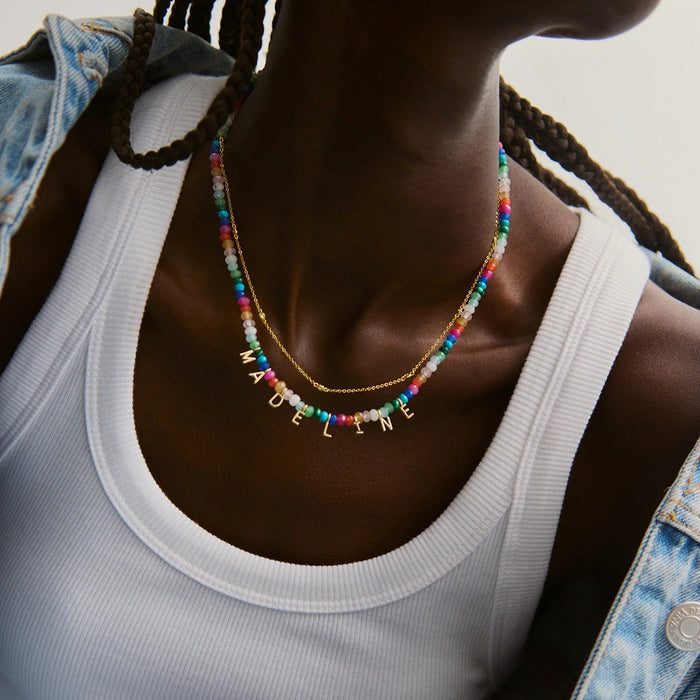 Mini Semi-Precious Custom Necklace - Multi