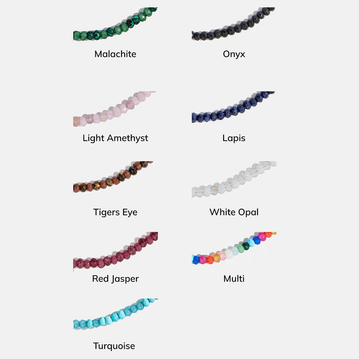 Mini Semi-Precious Custom Necklace - Multi