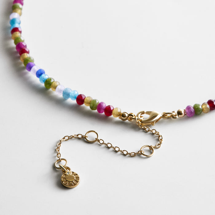 Mini Semi-Precious Custom Necklace - Ocean Multi