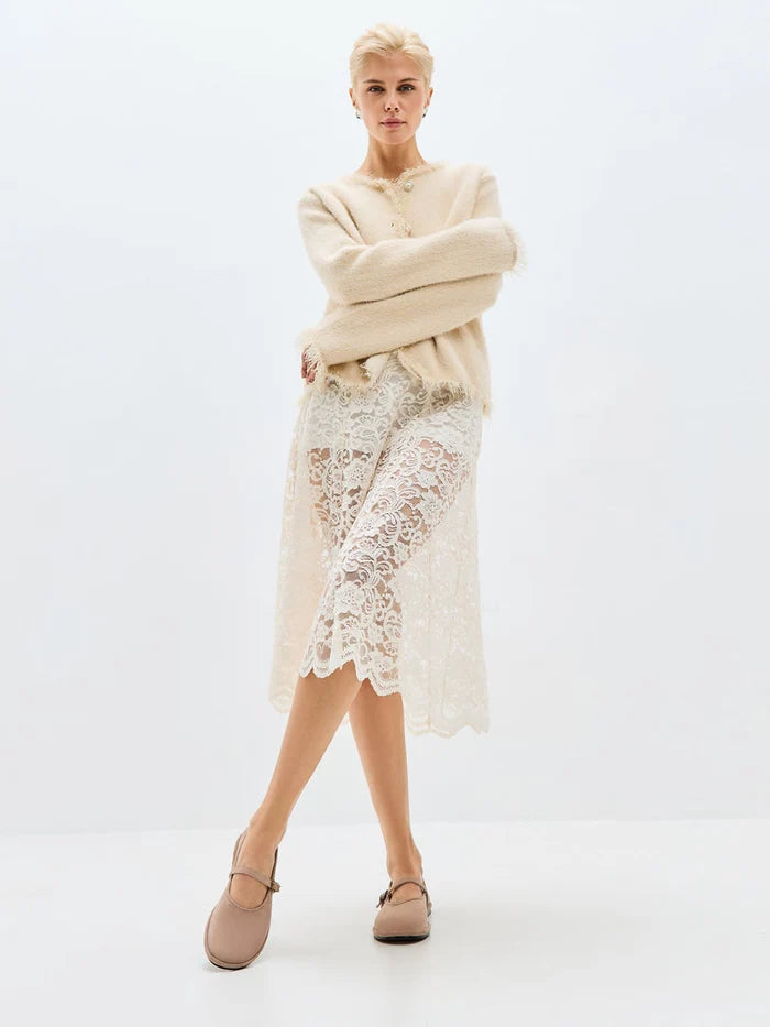 Minimalist Charm Flats - Beige Suede