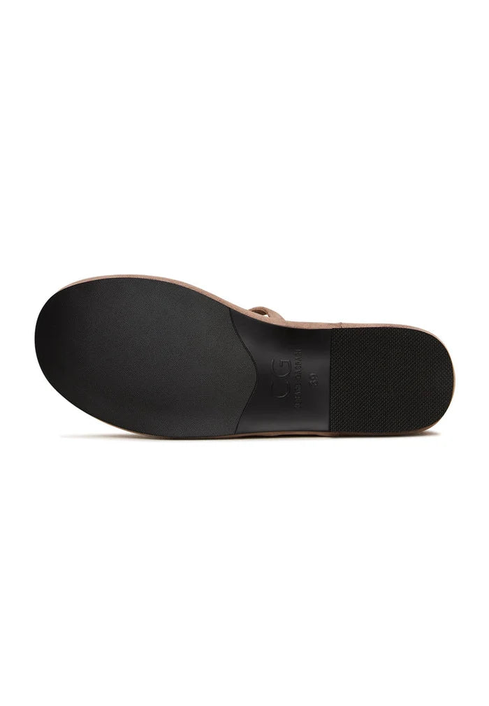 Minimalist Charm Flats - Beige Suede
