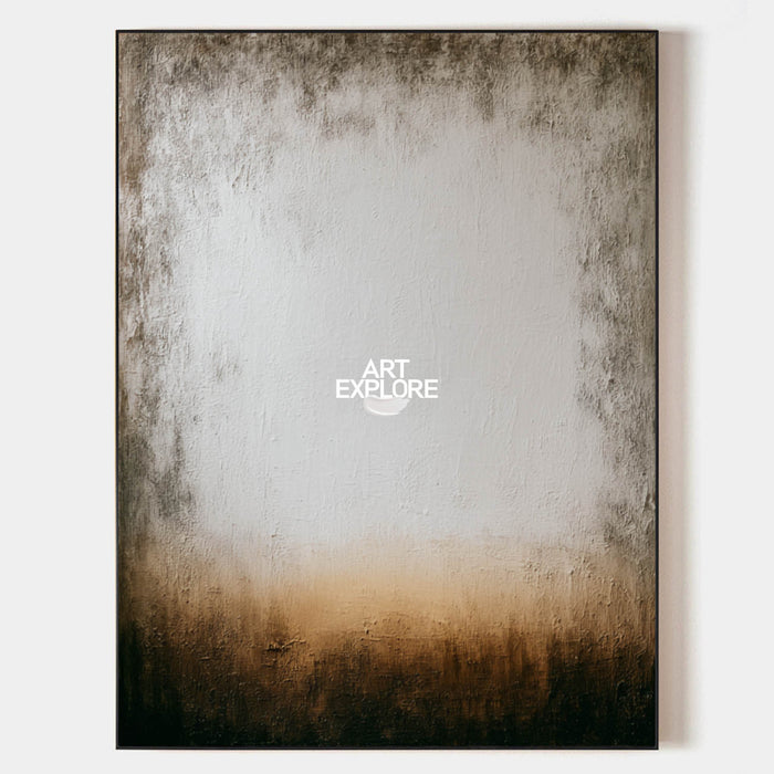 Wabi Sabi Inspired Minimalist Art With Organic Texture And Earthy Color Palette