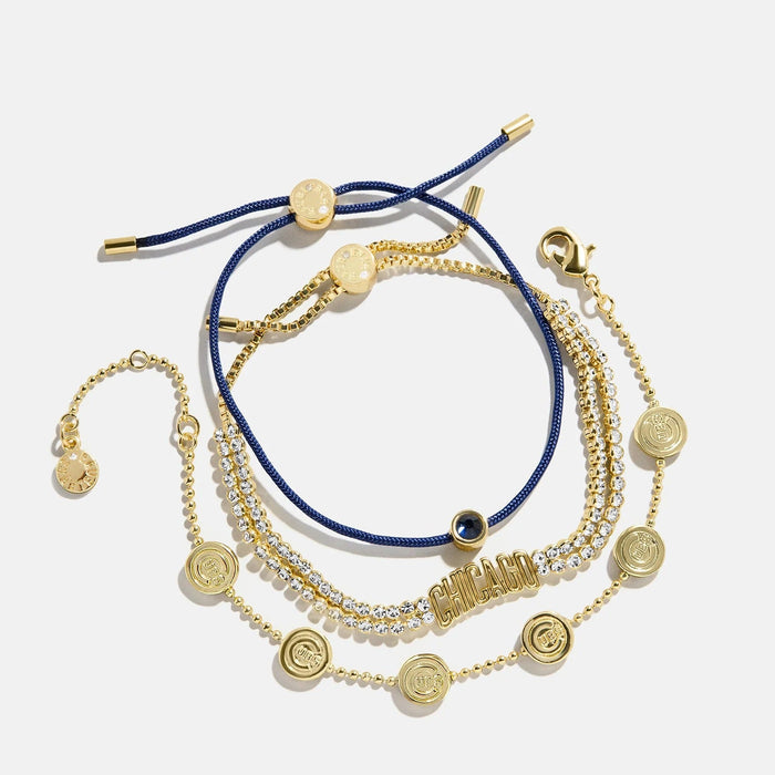 MLB Bracelet Set - Chicago Cubs