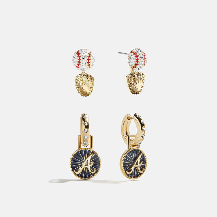 MLB Hoop Earring Set - Atlanta Braves