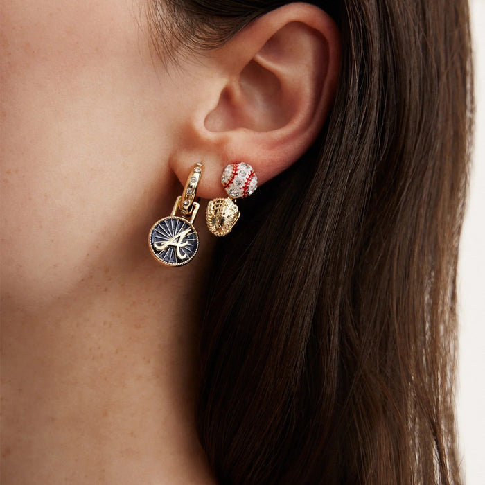 MLB Hoop Earring Set - Atlanta Braves