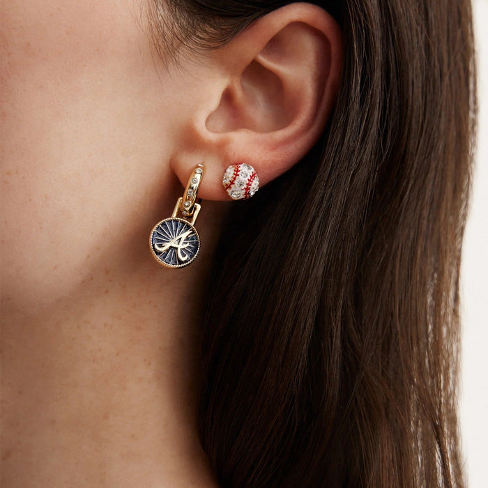 MLB Hoop Earring Set - Atlanta Braves