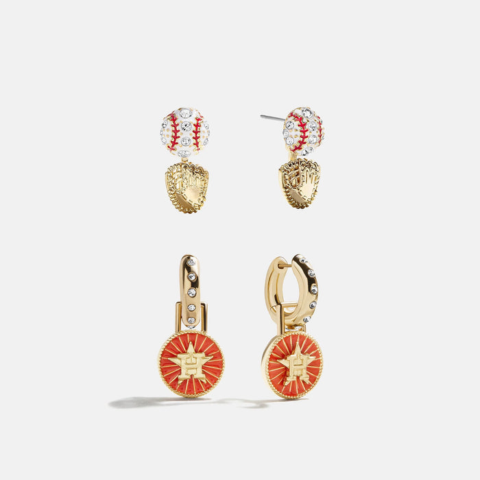 MLB Hoop Earring Set - Houston Astros