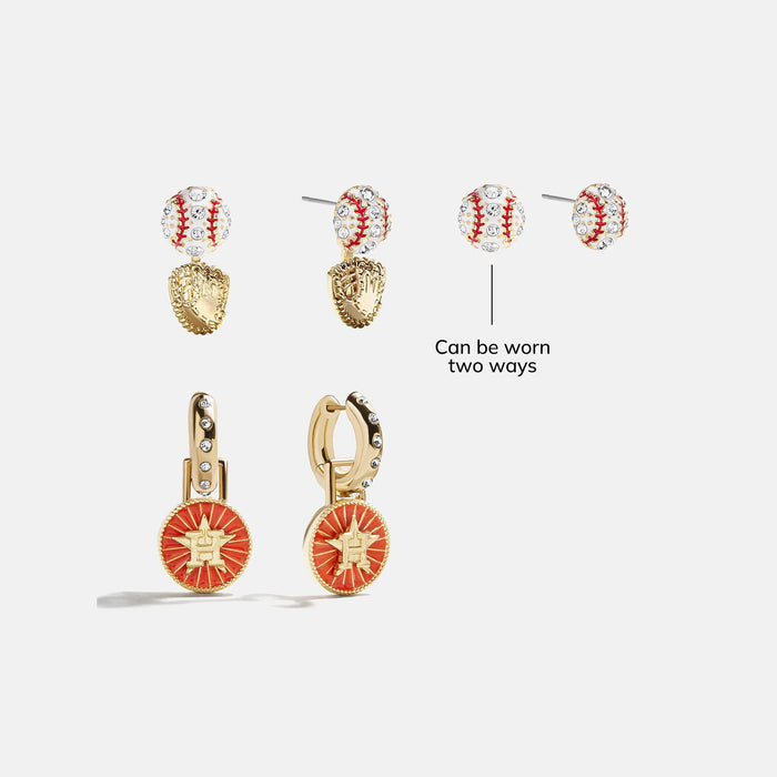 MLB Hoop Earring Set - Houston Astros
