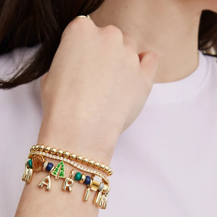 MLB Motif Beaded Bracelet - Seattle Mariners