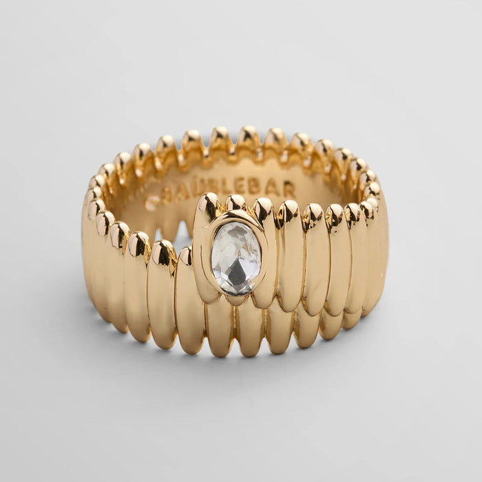 Mona Gold Wrap Ring - Gold/Pavé