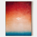 Modern Neon Gradient Wall Art, Large Vertical Minimalist Oil Painting Wall Decor – ArtExplore