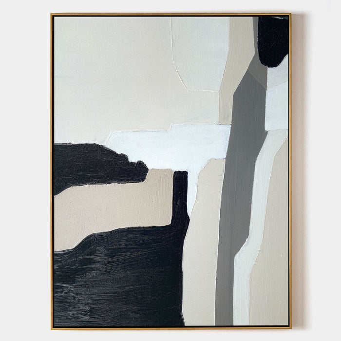 Minimalist Art Neutral Abstract Artwork Rich Textured Acrylic Painting Minimalist Painting