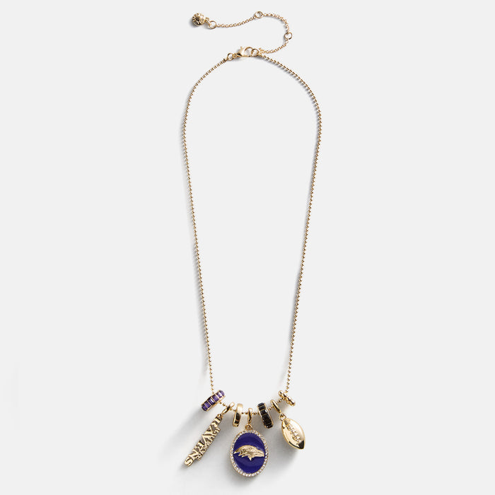 NFL Cluster Charm Necklace - Baltimore Ravens