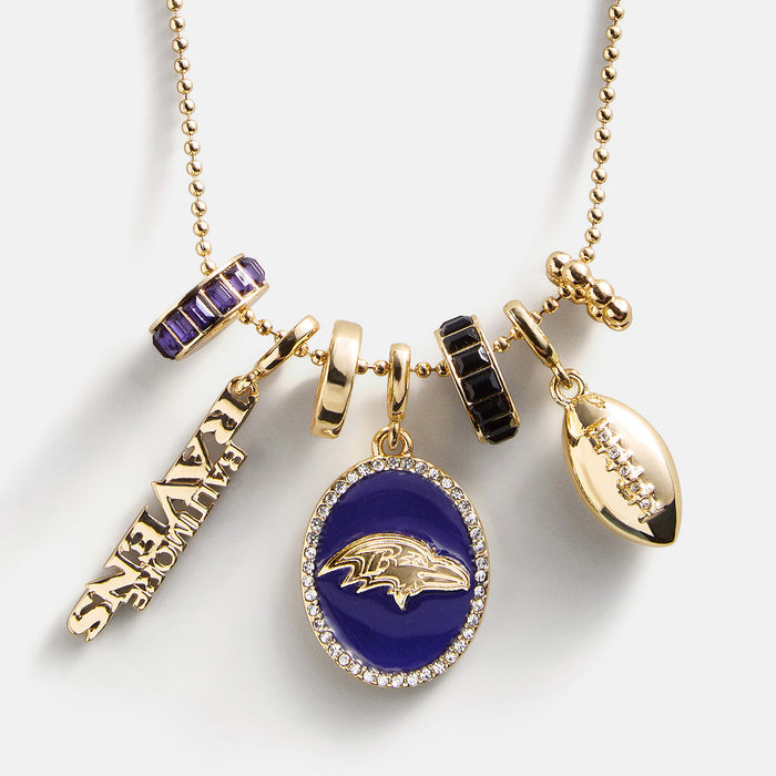 NFL Cluster Charm Necklace - Baltimore Ravens