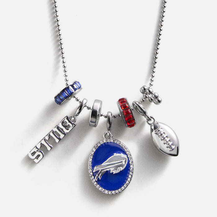 NFL Cluster Charm Necklace - Buffalo Bills