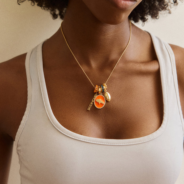 NFL Cluster Charm Necklace - Denver Broncos