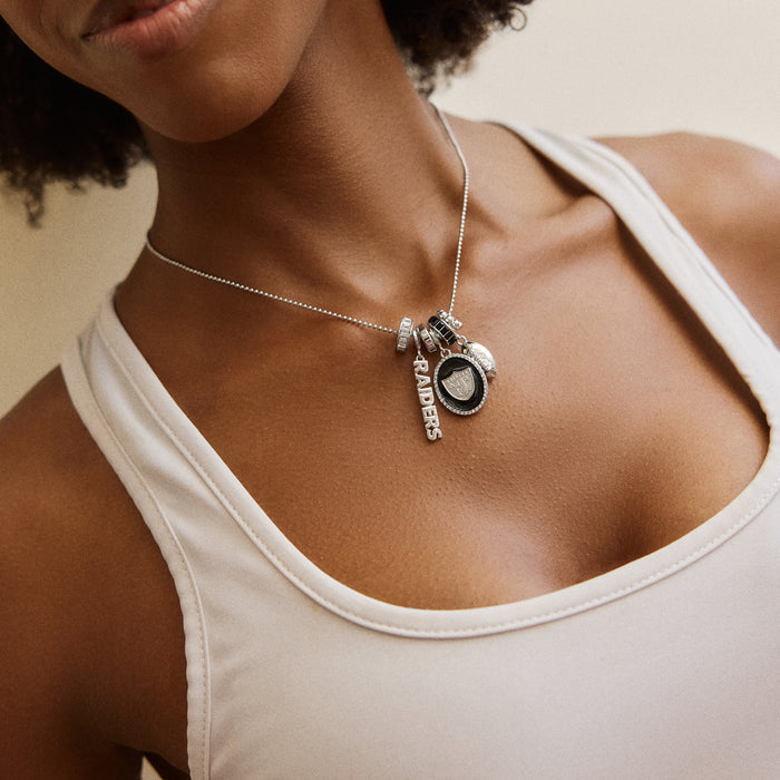 NFL Cluster Charm Necklace - Las Vegas Raiders