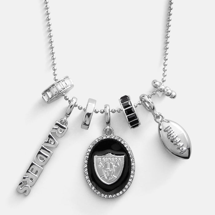 NFL Cluster Charm Necklace - Las Vegas Raiders