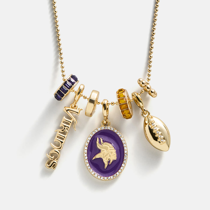 NFL Cluster Charm Necklace - Minnesota Vikings