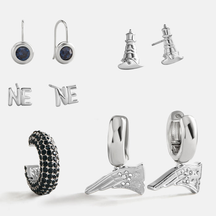 NFL Earring Stack Set - New England Patriots