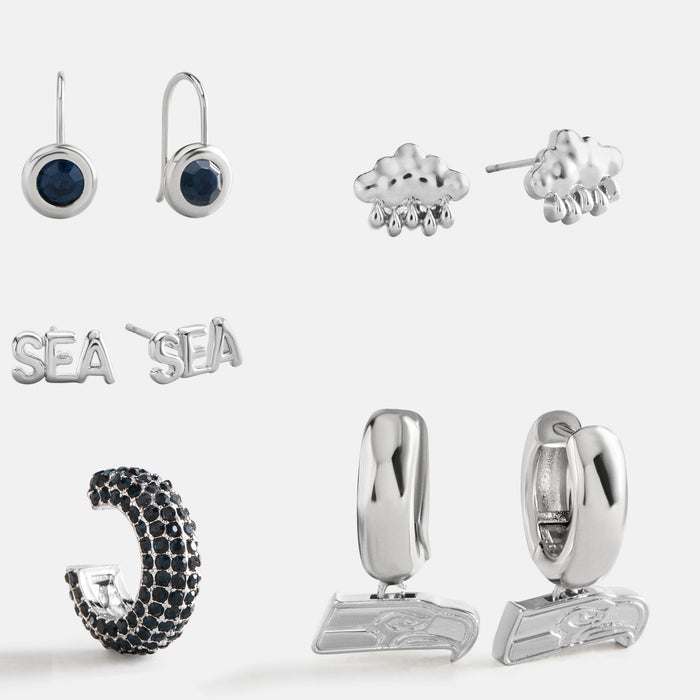 NFL Earring Stack Set - Seattle Seahawks