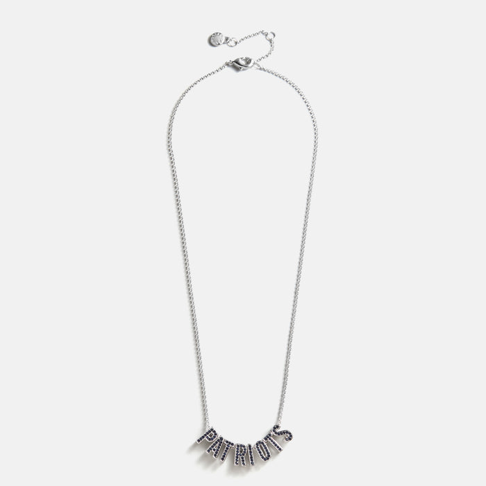 NFL Slogan Charm Necklace - New England Patriots