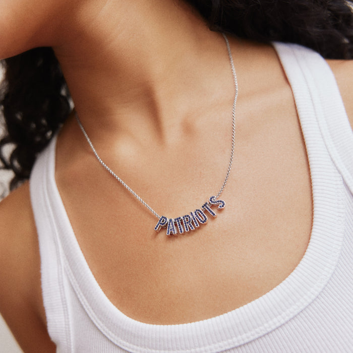 NFL Slogan Charm Necklace - New England Patriots
