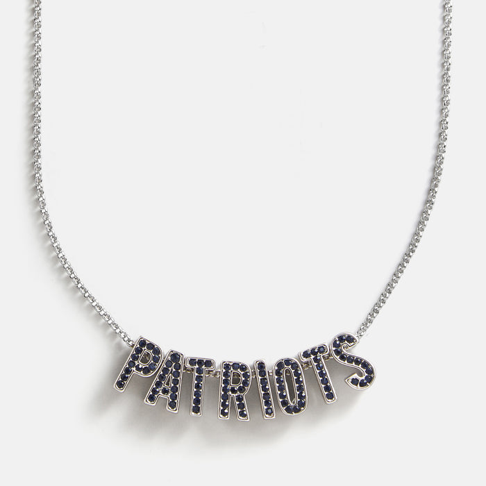NFL Slogan Charm Necklace - New England Patriots