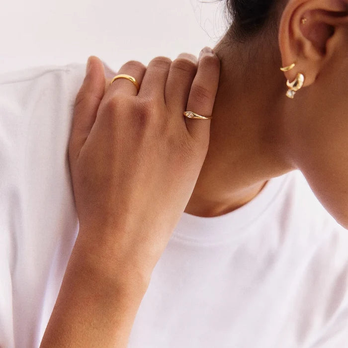 Niecy Gold Pinky Ring - Niecy Gold Pinky Ring