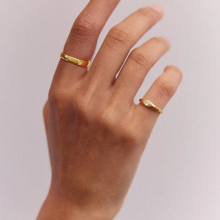 Niecy Gold Pinky Ring - Niecy Gold Pinky Ring