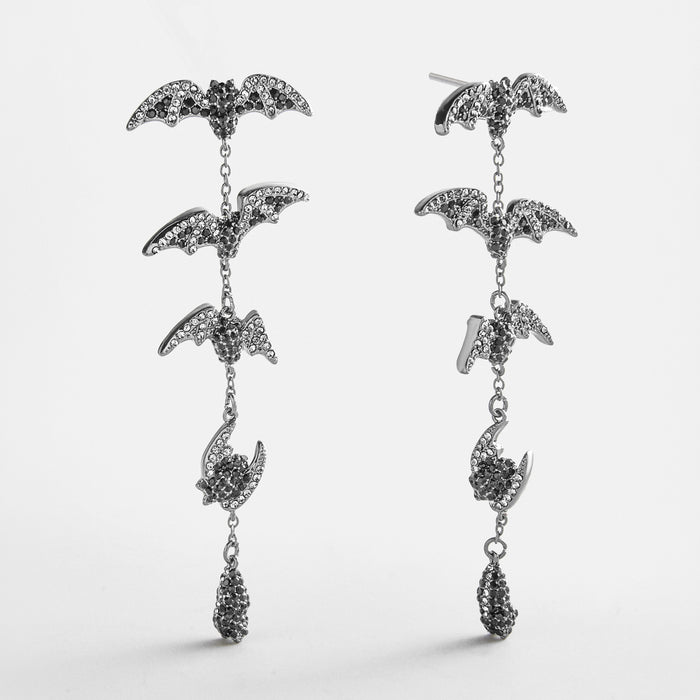 Night Flight Bat Earrings