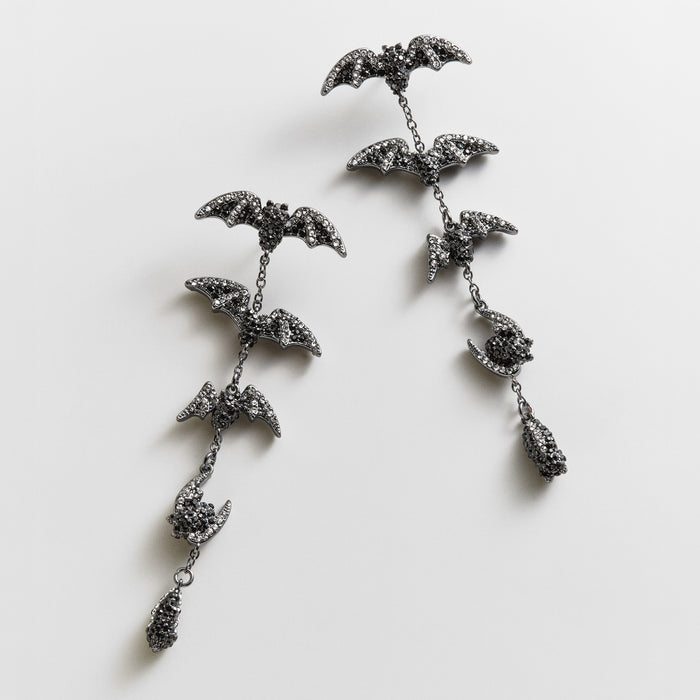 Night Flight Bat Earrings