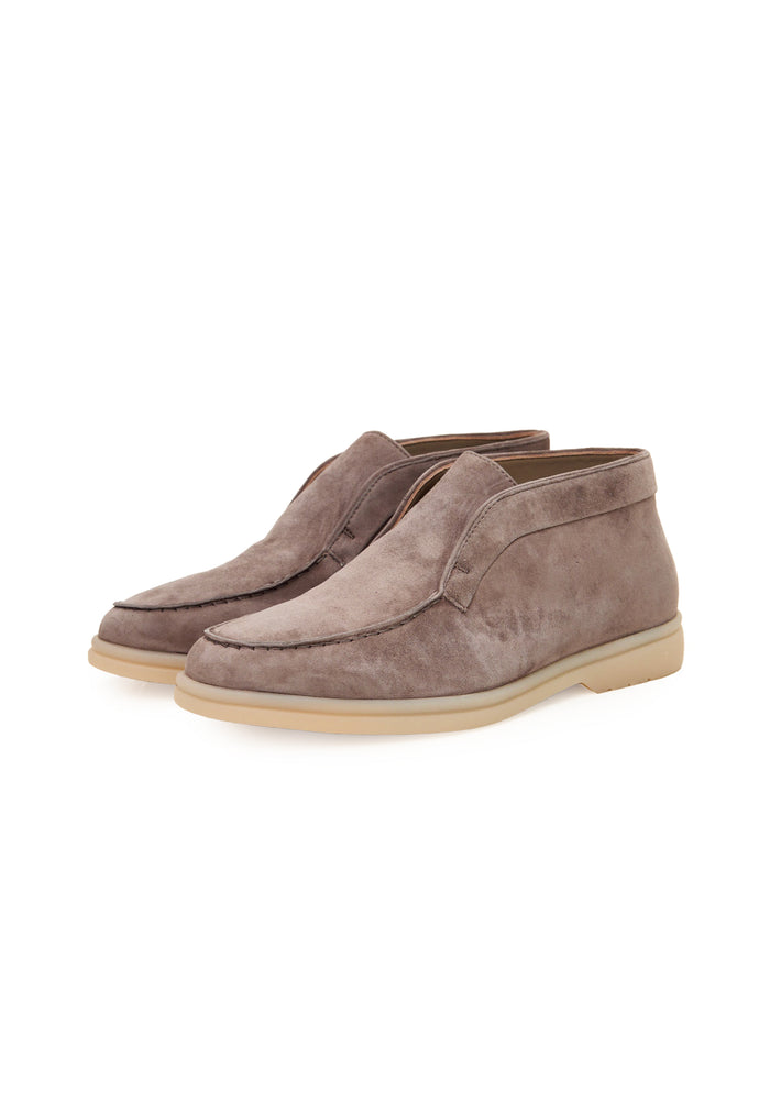 Noir Step High Loafers - Dark Beige