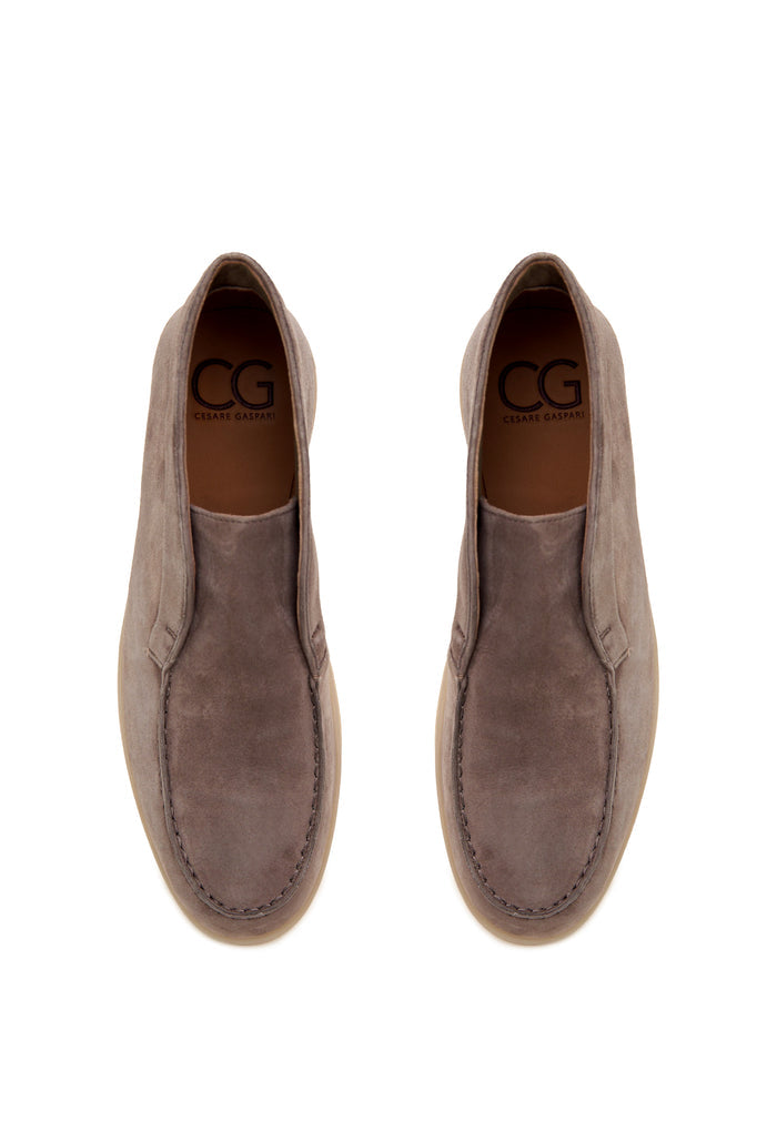 Noir Step High Loafers - Dark Beige