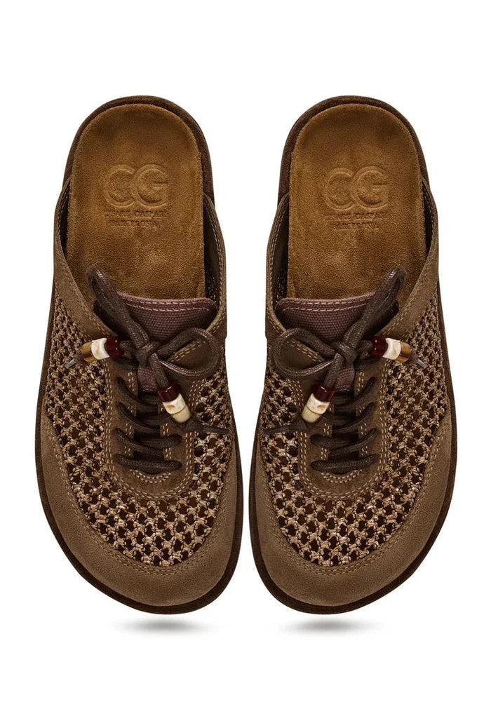 Stylish and comfortable open-back mules - Nomad Breeze slip-on shoes, the perfect choice for fashionable and easy-to-wear footwear.