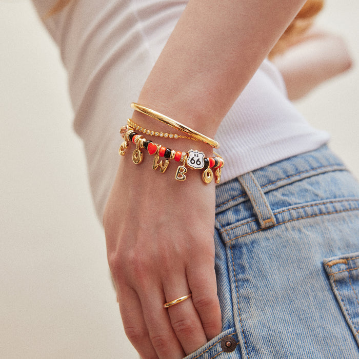 Oklahoma State University Beaded Charm Bracelet - Oklahoma State University