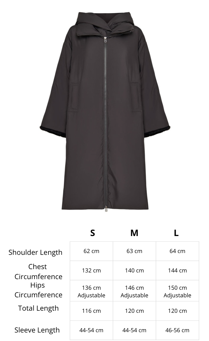A stylish gray winter coat with faux fur cuffs, designed as an oversized hooded puffer coat for plus size outerwear in women's fashion.