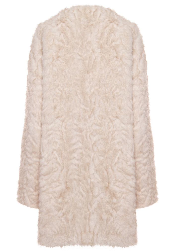 Oversized Milky Faux Fur Coat