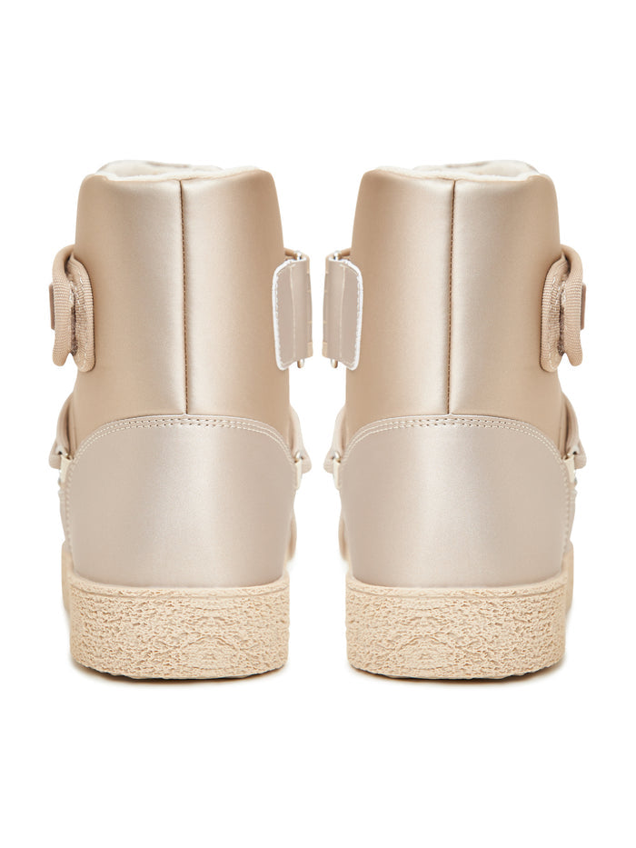 Padded Winter Boots – Beige