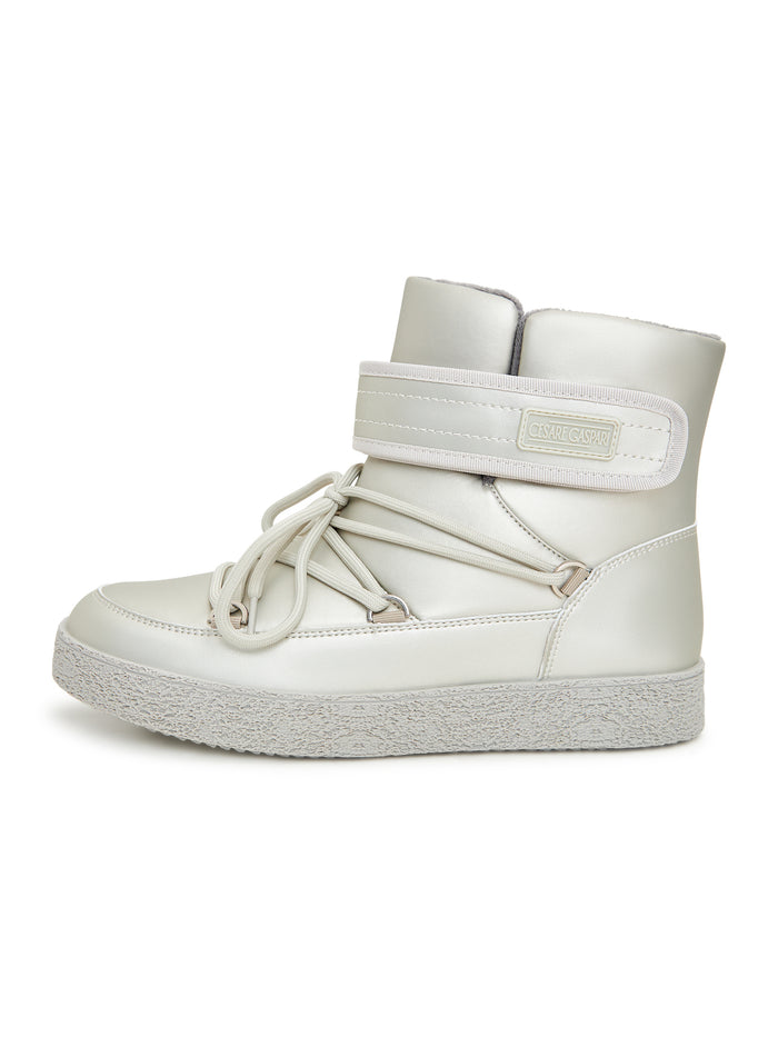 Padded Winter Boots – Pearl Grey