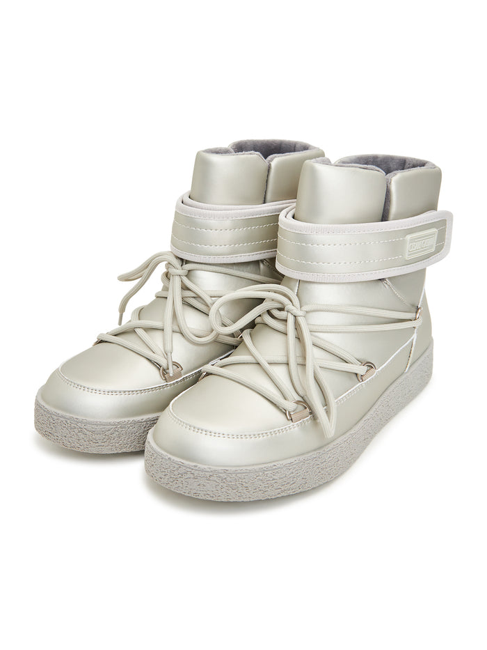 Padded Winter Boots – Pearl Grey