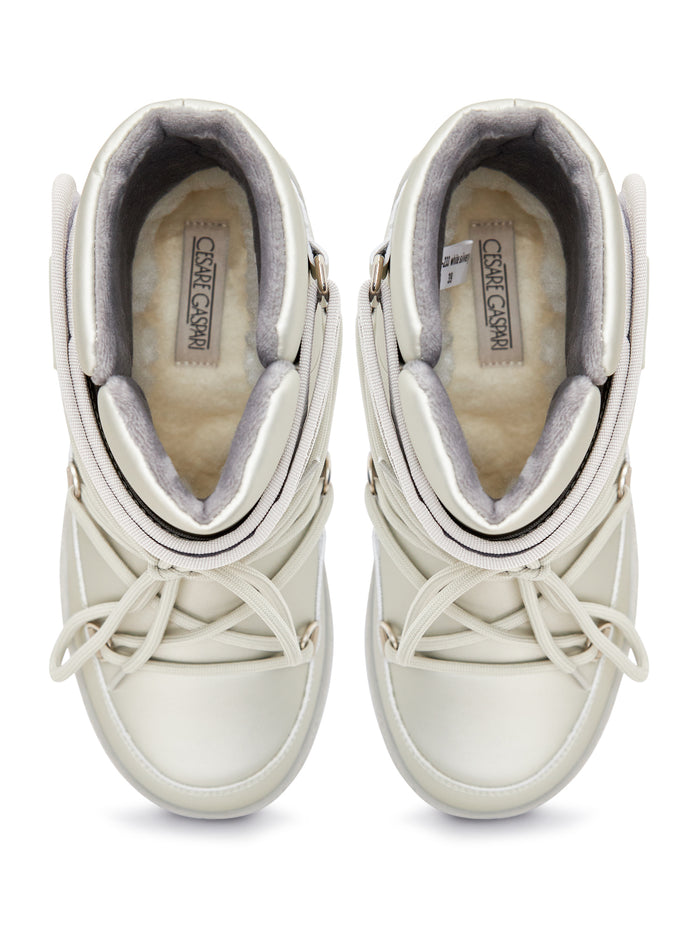 Padded Winter Boots – Pearl Grey