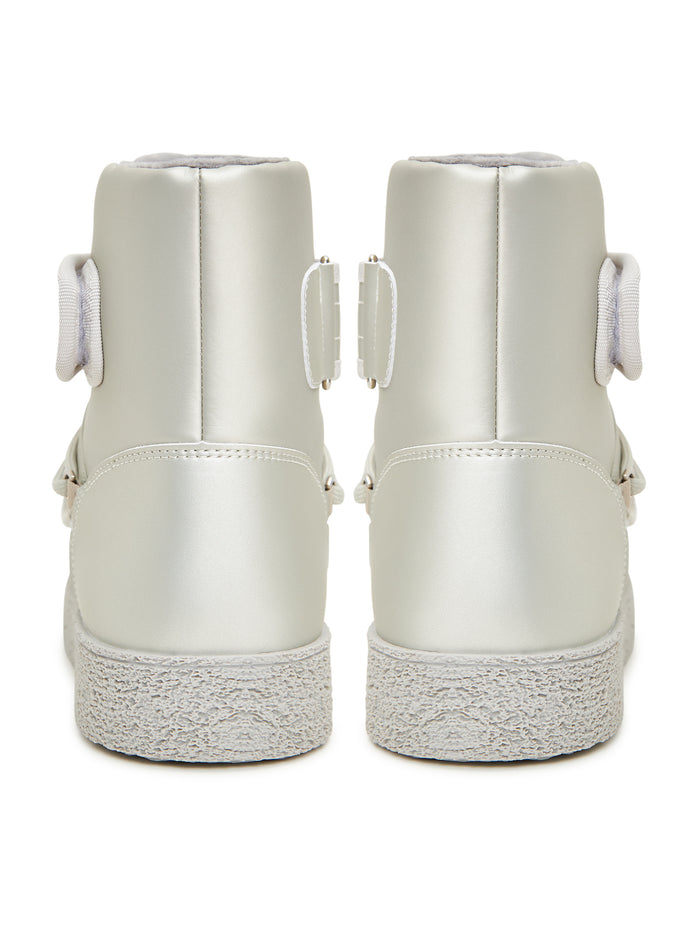 Padded Winter Boots – Pearl Grey