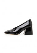 Patent Block Heel Pumps – Black